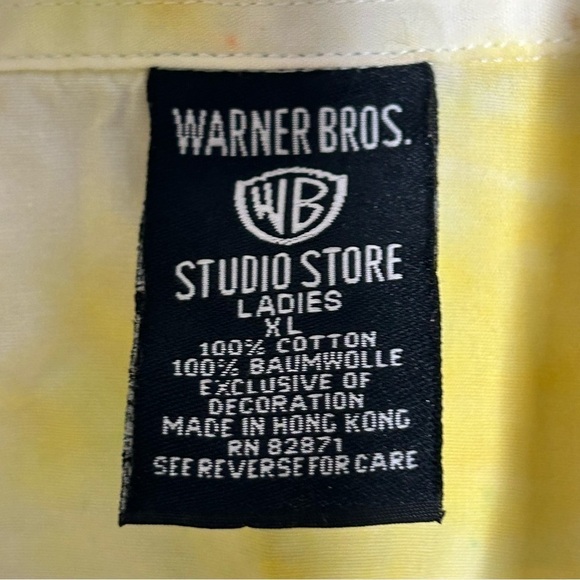 Warner Brothers Tweety Bird Custom Tie-Dye Button Down Top - Picture 6 of 10